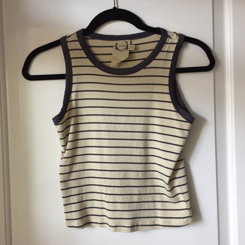 striped crop top